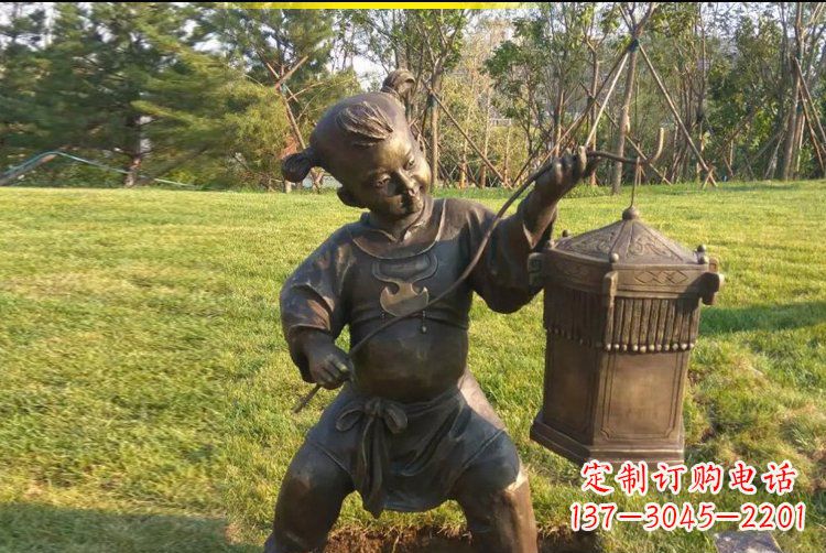莆田灯笼雕塑点亮公园的精彩