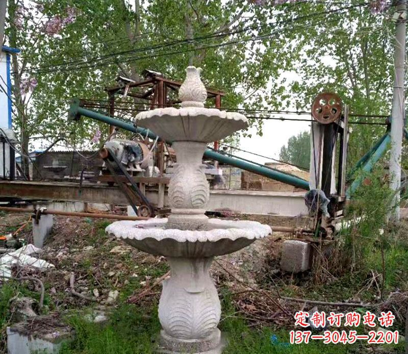 莆田大理石多层喷泉石雕 (6)