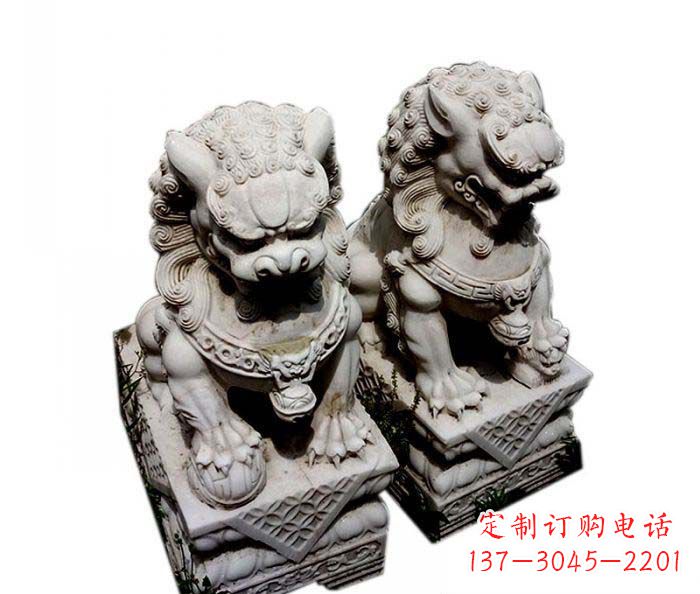 莆田大理石仿古石狮子雕塑