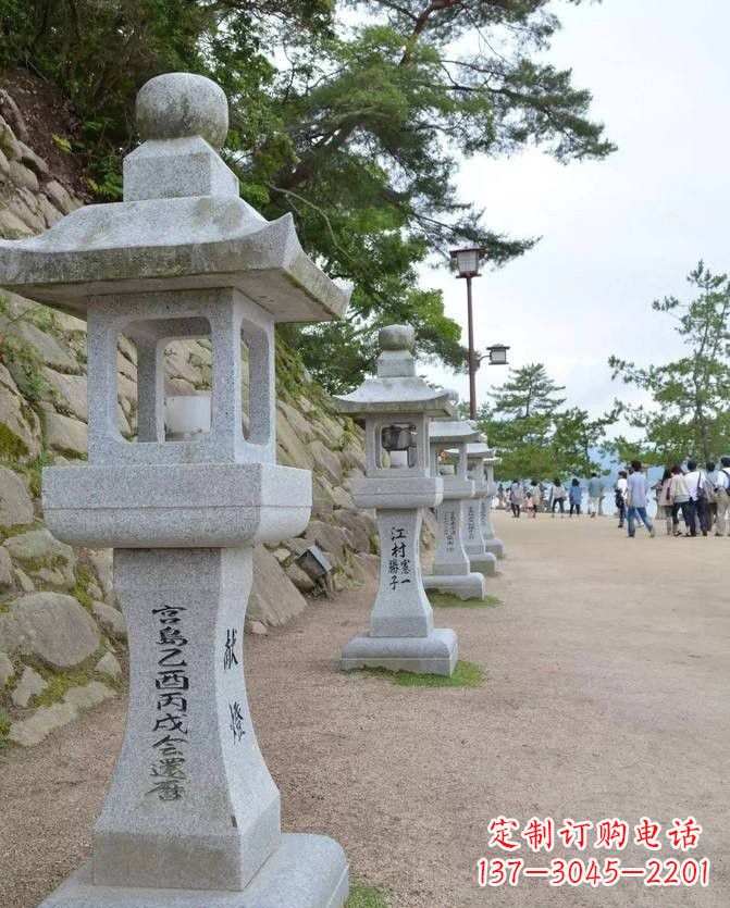 莆田精美古典大理石宫灯雕塑