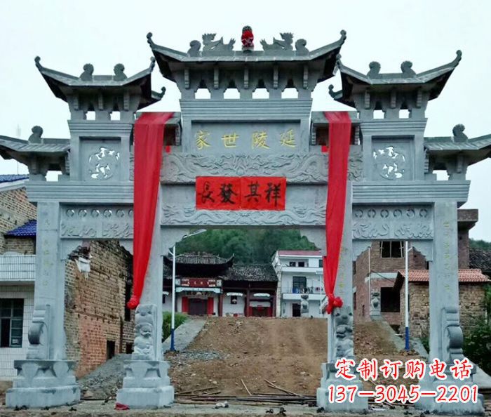 莆田大理石景区石雕牌坊 (4)