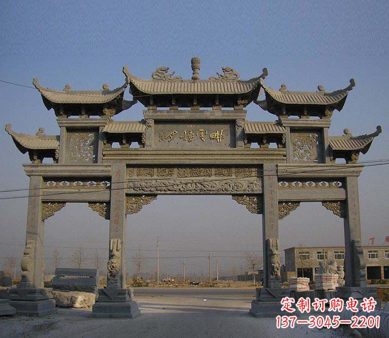 莆田大理石景区三门牌楼