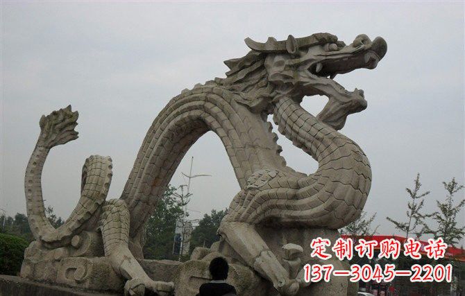 莆田大理石龙雕塑 (2)