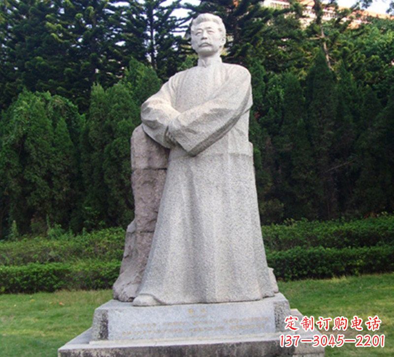 莆田精美独特的鲁迅大理石雕塑