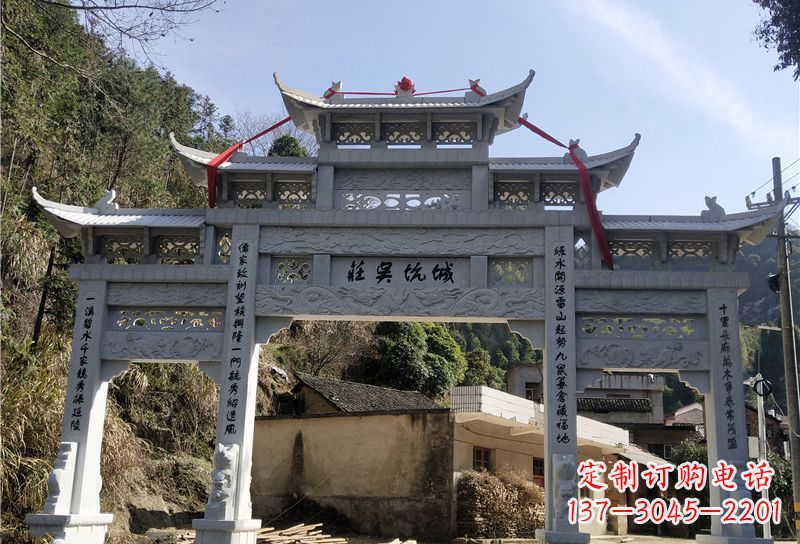莆田大理石牌坊雕塑尊贵雕塑，永久保存