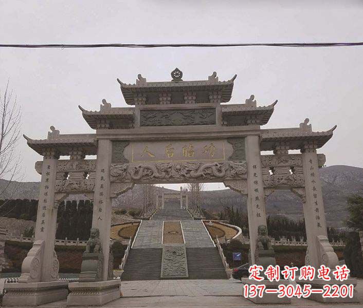 莆田大理石牌坊石雕,精美别致,艺术魅力无限