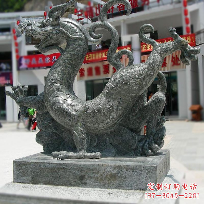 莆田传统的象征——大理石青龙雕塑