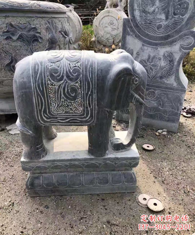 莆田大理石大象雕塑