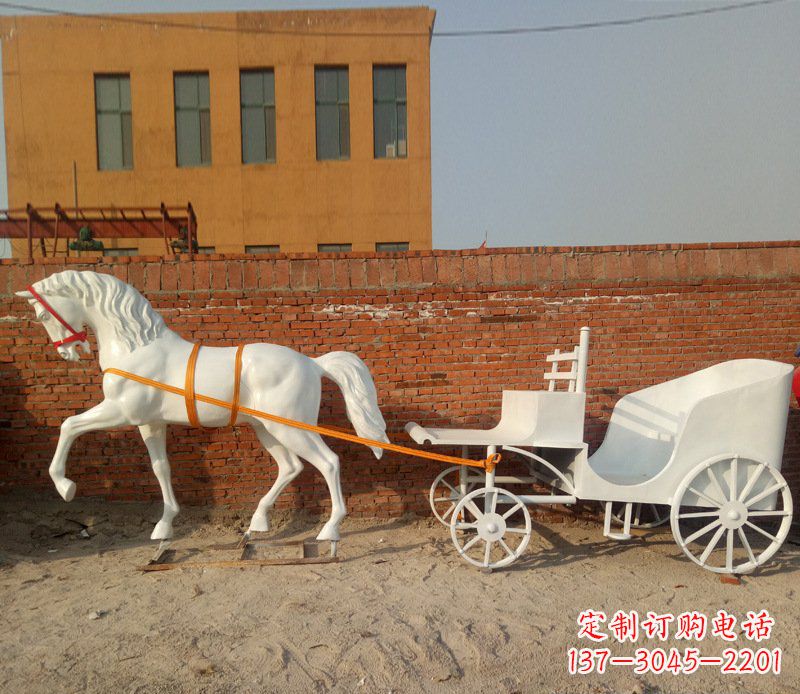 莆田大型欧式马车动物铜雕塑