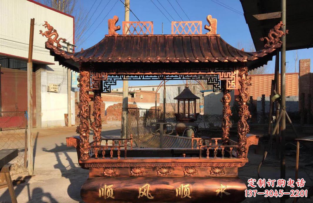 莆田大型铜雕香炉精美绝伦，打造完美家居装饰