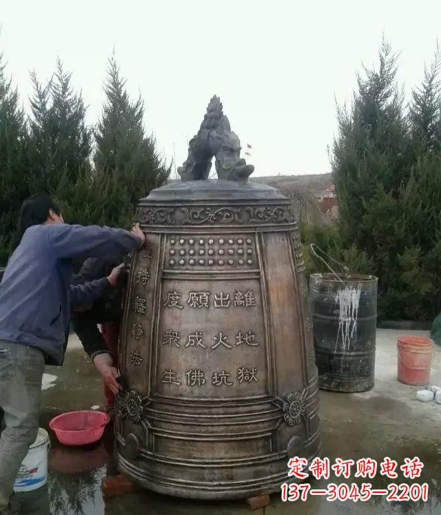 莆田大型铜钟寺庙铜雕