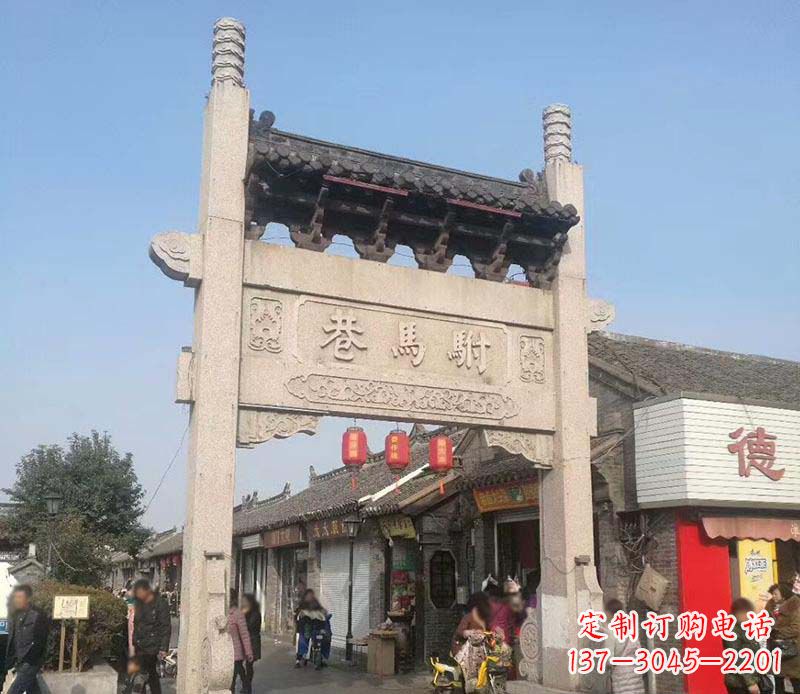 莆田单门石牌坊石雕_1
