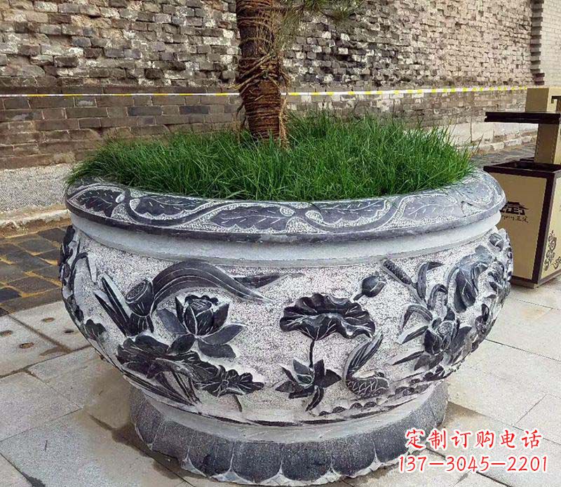 莆田道路景观花盆石雕