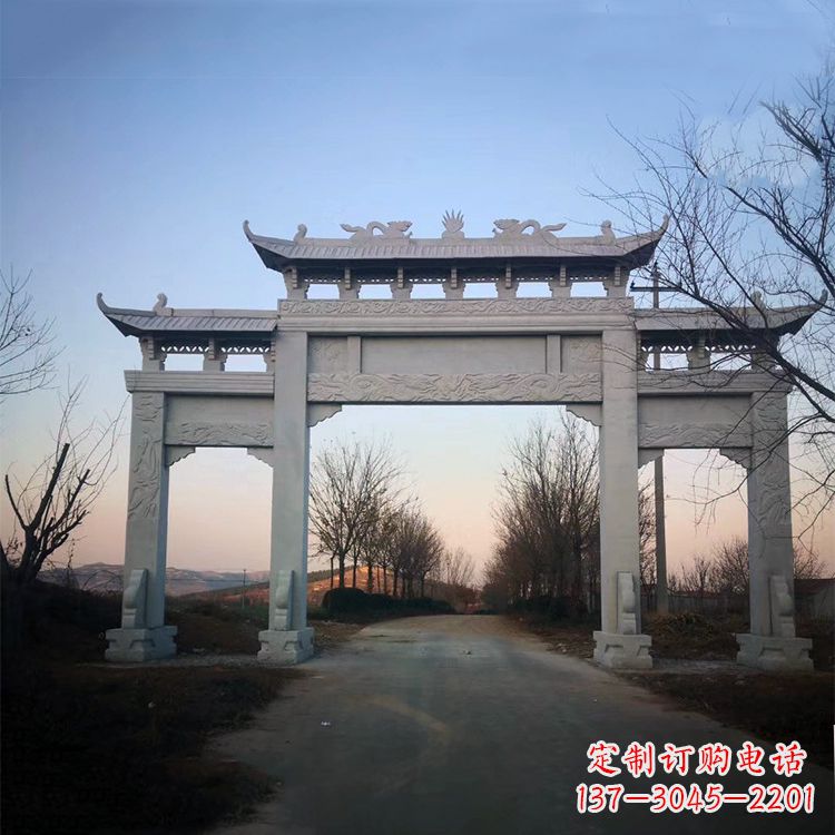 莆田道路三门石牌坊