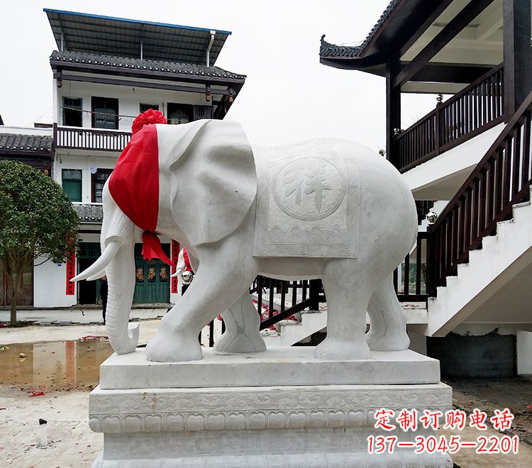 莆田精致大象雕塑