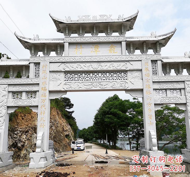 莆田东夏侯石牌坊雕塑专业的定制雕塑制作商