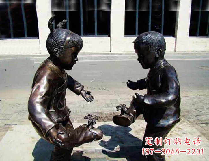 莆田中领雕塑 | 专业高端儿童铜雕