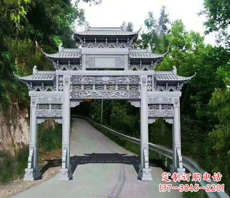 莆田仿古三门牌坊石雕