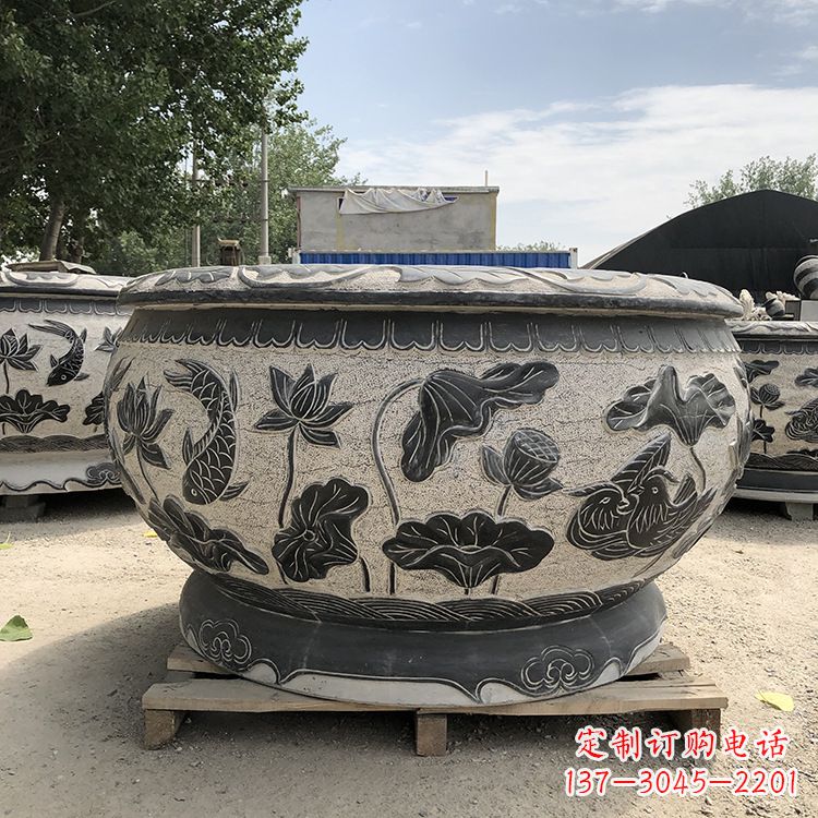 莆田精美仿古花盆雕塑