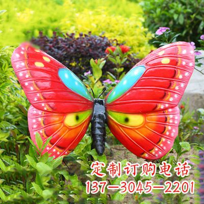 莆田红色蝴蝶-35*65*42英寸独特设计雕塑