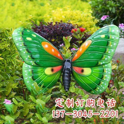 莆田精致魅力的绿色蝴蝶雕塑
