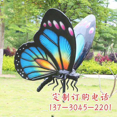 莆田蓝蝴蝶雕塑-让你的室内空间焕发生机