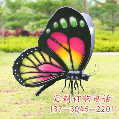 莆田仿真蝴蝶_品红色款405x78x110