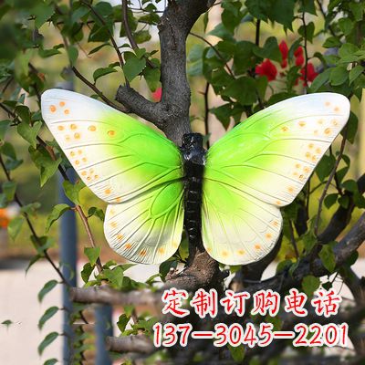 莆田浅绿色蝴蝶雕塑