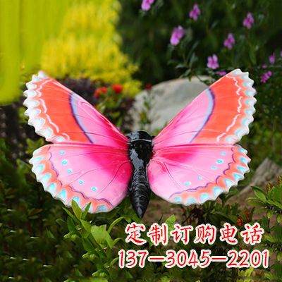 莆田仿真蝴蝶_紫红色款80x68x35