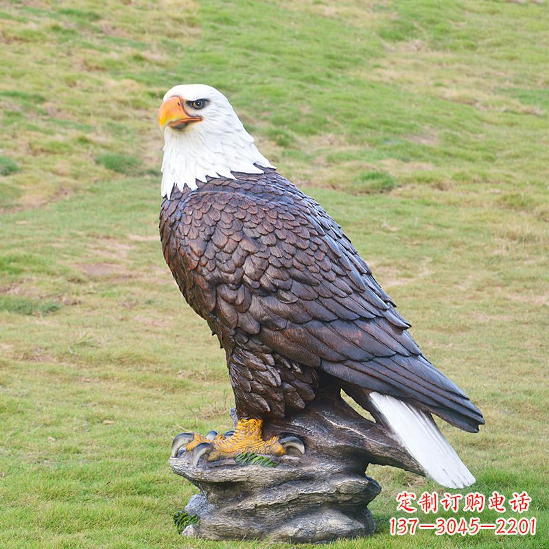 莆田中领雕塑精致的老鹰玻璃钢雕塑