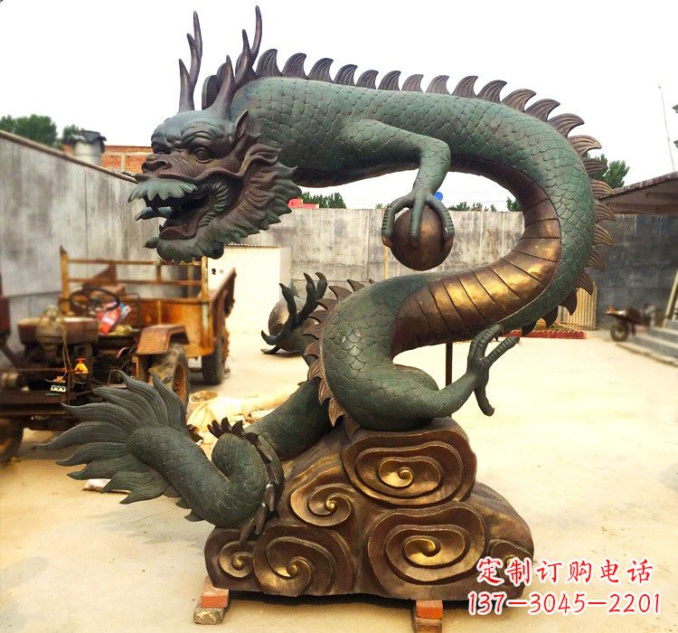 莆田精致铜雕飞龙珠