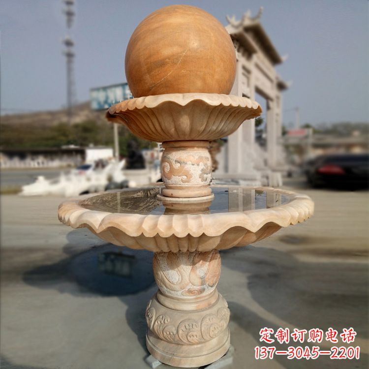 莆田精致的风水球石雕塑