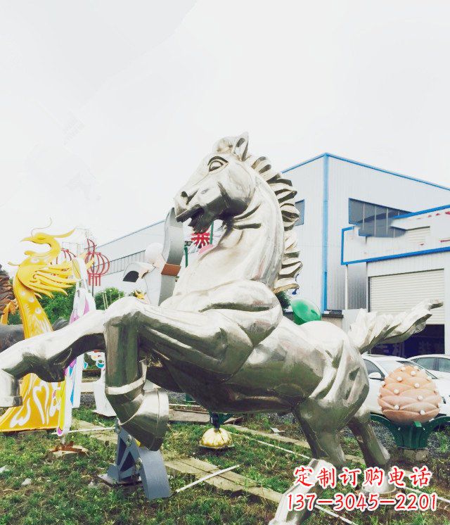 莆田产品名称优雅的不锈钢雕塑——奔马