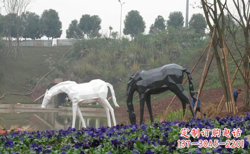 莆田盛世之美，精美不锈钢动物雕塑