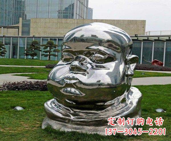 莆田儿童不锈钢头像雕塑