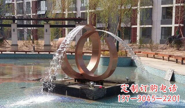 莆田高贵典雅的不锈钢喷泉雕塑