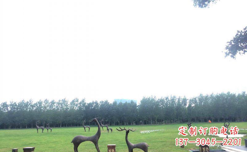莆田定制铜动物雕塑 – 小鹿
