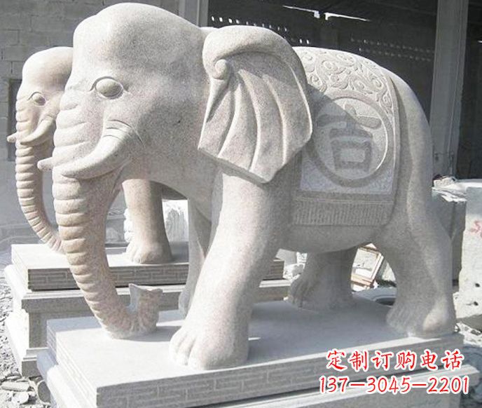 莆田公园环境装饰——经典吉祥大象雕塑