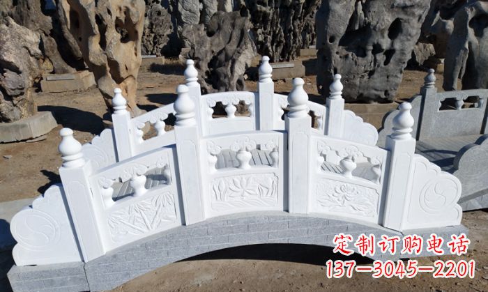 莆田公园汉白玉石拱桥 (6)