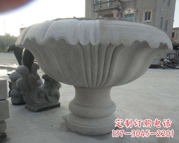 莆田高端大理石花盆雕塑