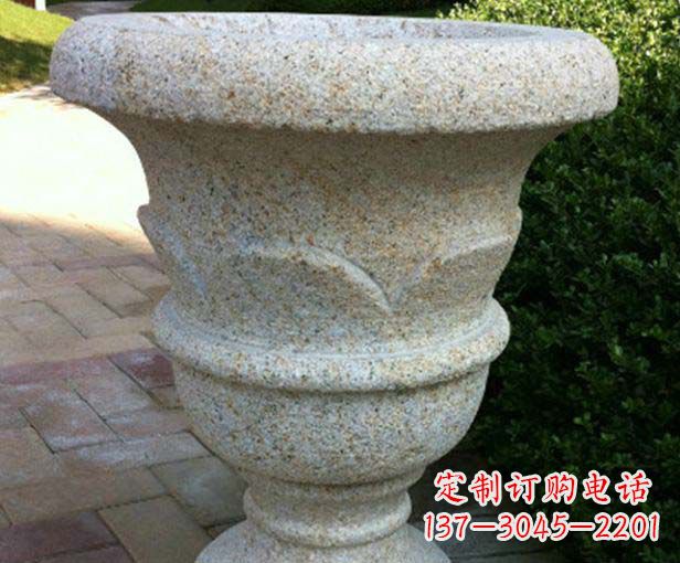 莆田大理石花盆石雕，为您的景观添色彩