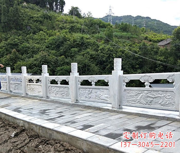 莆田公园景观大理石栏板石雕_2