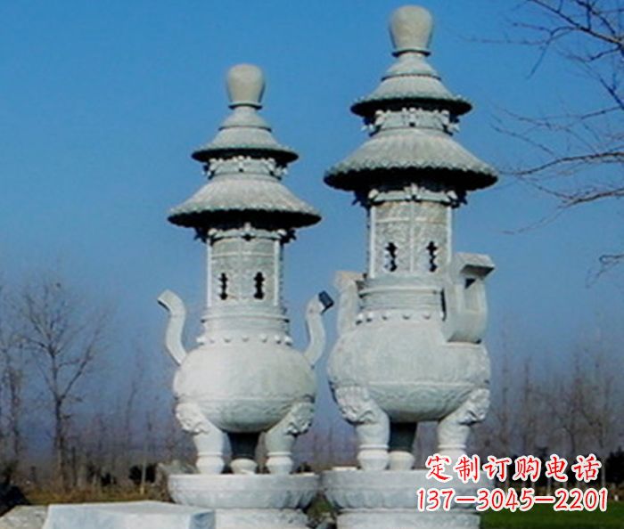 莆田公园景观仿古石雕香炉