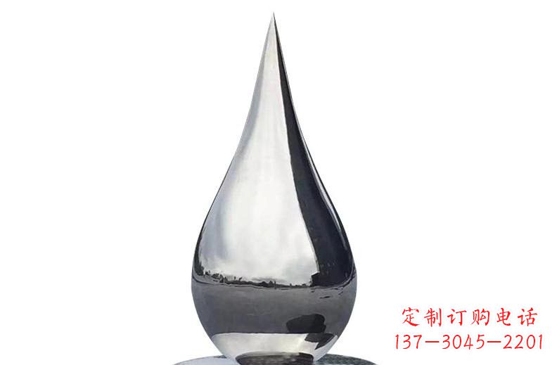 莆田精湛打造,完美之作——不锈钢镜面水滴雕塑