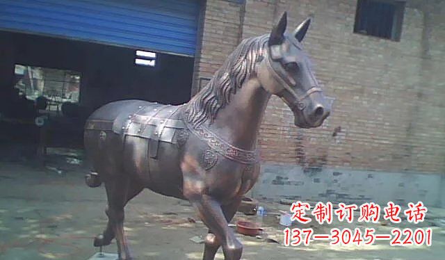 莆田公园马动物铜雕 (4)
