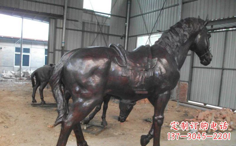 莆田公园铜马动物铜雕