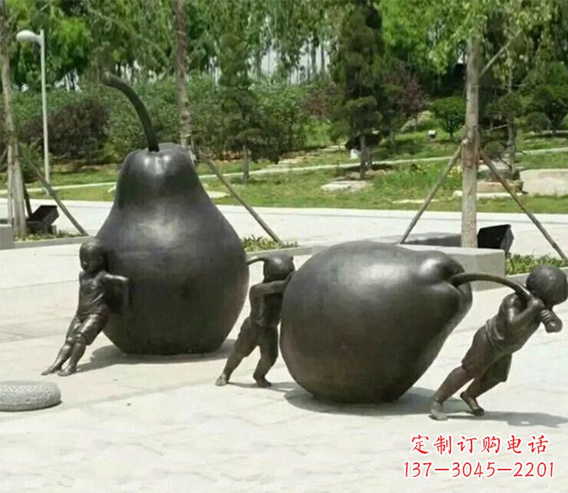 莆田迷人的孩童铜雕