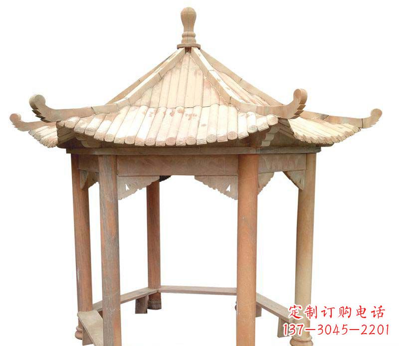 莆田精美六角凉亭雕塑