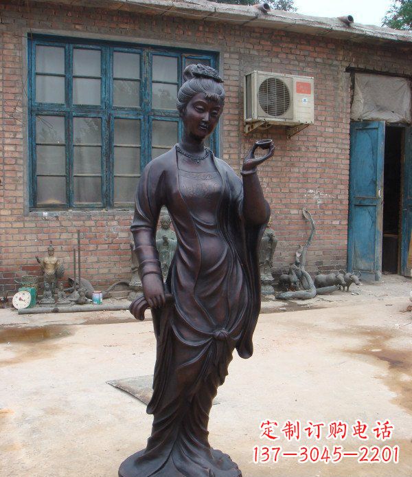 莆田古代美女公园人物铜雕