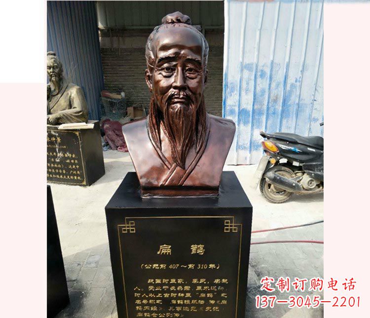 莆田铸造古代名医扁鹊胸像，展现生命的传承之美